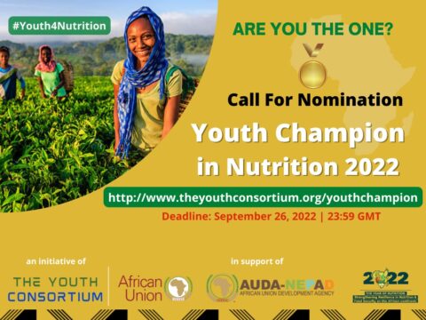 Closed: Call for Application: Youth Champion in Nutrition 2022 ($1,000 prize)