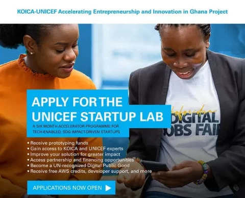 Closed: UNICEF StartUp Lab for Ghanaian Entrepreneurs (2023)