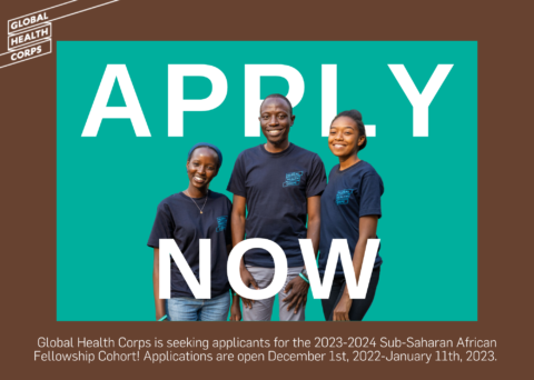 Closed: Global Health Corps Africa Fellowship 2023