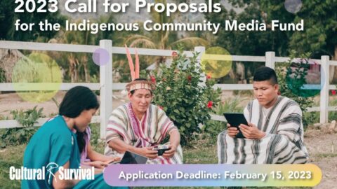 Indigenous Community Media Fund 2023 (up to $12,000)