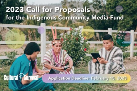 Indigenous Community Media Fund 2023 (up to $12,000)
