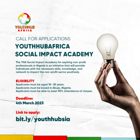 Closed: Call for Applications- YouthHubAfrica Social Impact Academy.