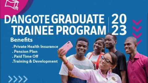 Dangote Group Graduate Trainee Programme 2023