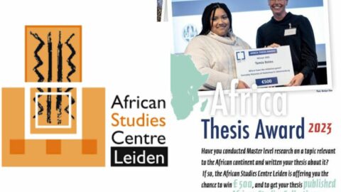 African Studies Centre Leiden Africa Thesis Award  For Africans and Netherlands 2023(Up to € 500)