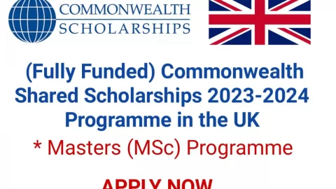 Commonwealth Master’s Scholarships (2023/2024) (Fully Funded)