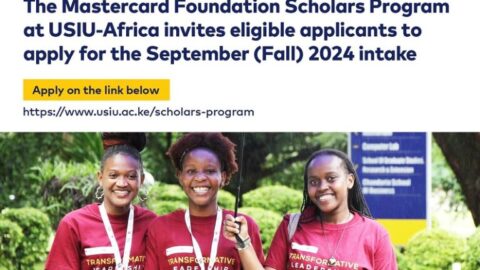 USIU-Africa Mastercard Foundation Scholars Program (2024) (Fully Funded)