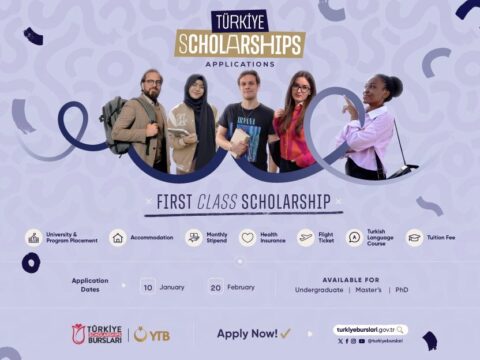Türkiye Scholarships (2024) for Undergraduate, Masters and Ph.D. Studies in Turkey (Fully Funded)