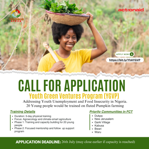 Call for Application; Youth Green Ventures Program