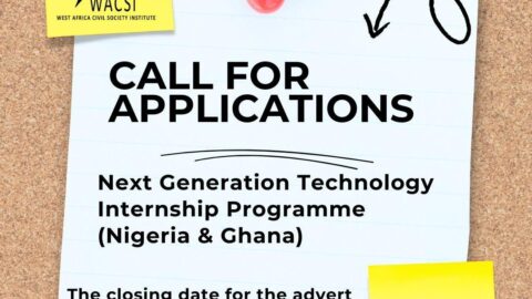 West Africa Civil Society Institute (WACSI) 2025 Next Generation Technology Internship (Fully Funded)