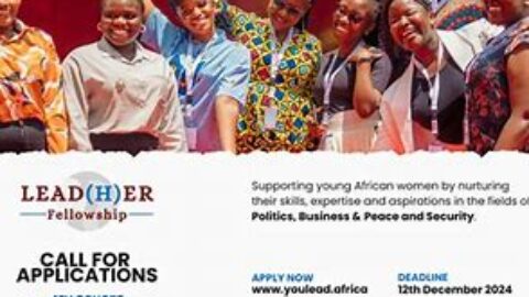 Lead(H)er Fellowship 2025 for Young African Women (Cohort 4)