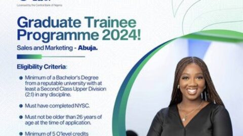 Optimus Bank Sales and Marketing Graduate Trainee Programme 2025 for young Nigerian graduates.