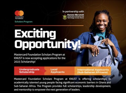 Kwame Nkrumah University of Science and Technology (KNUST) MasterCard Foundation Scholars Program 2025/2026 (Fully Funded)