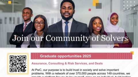 PwC Nigeria Graduate Trainee Programme 2025 for young Nigerian graduates.