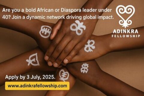 The Adinkra Fellowship 2026 for emerging African and Diaspora leaders.