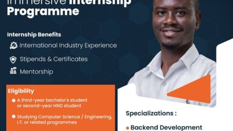 The AmaliTech Immersive Internship Programme 2025 for Ghanaian university students.