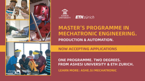 Ashesi-ETH Master in Mechatronic Engineering Scholarship Program 2026 for young African Engineers. (Fully Funded)