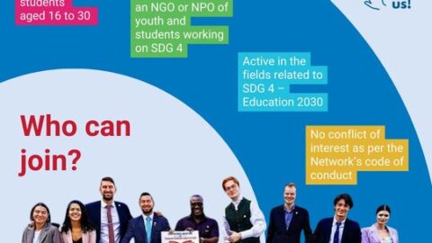 The UNESCO SDG4 Youth & Student Network 2026/2027 for young education leaders.