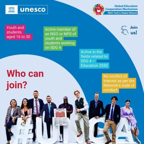 The UNESCO SDG4 Youth & Student Network 2026/2027 for young education leaders.