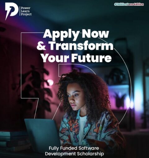 Power Learn Project Software Development Scholarship 2025 for young Africans.