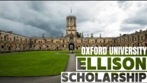Ellison Scholars Undergraduate Programme 2026 for study at the University of Oxford (Fully Funded)